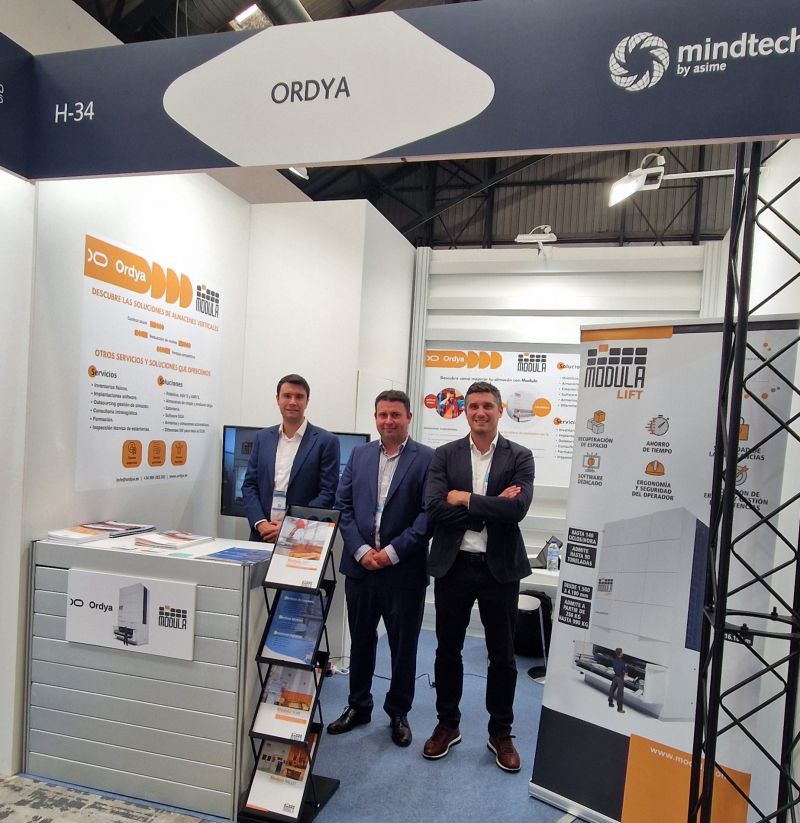 Ordya participa en Mindtech Vigo 2025 junto a Modula, presentando soluciones innovadoras de intralogística.